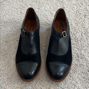 Kork Ease Black Flat Cutout Oxfords